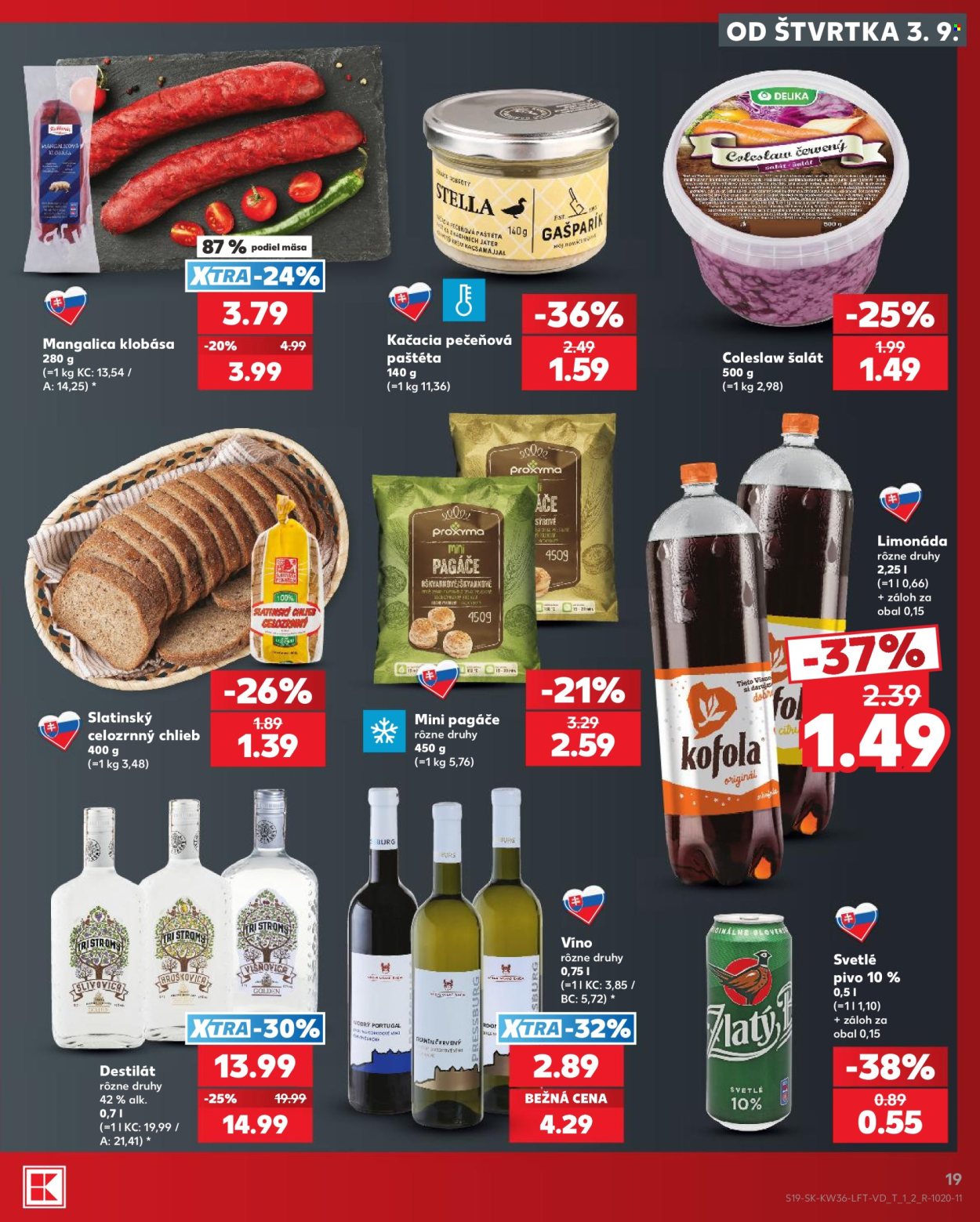 Leták Kaufland - 3.9.2026 - 9.9.2026. Strana 19