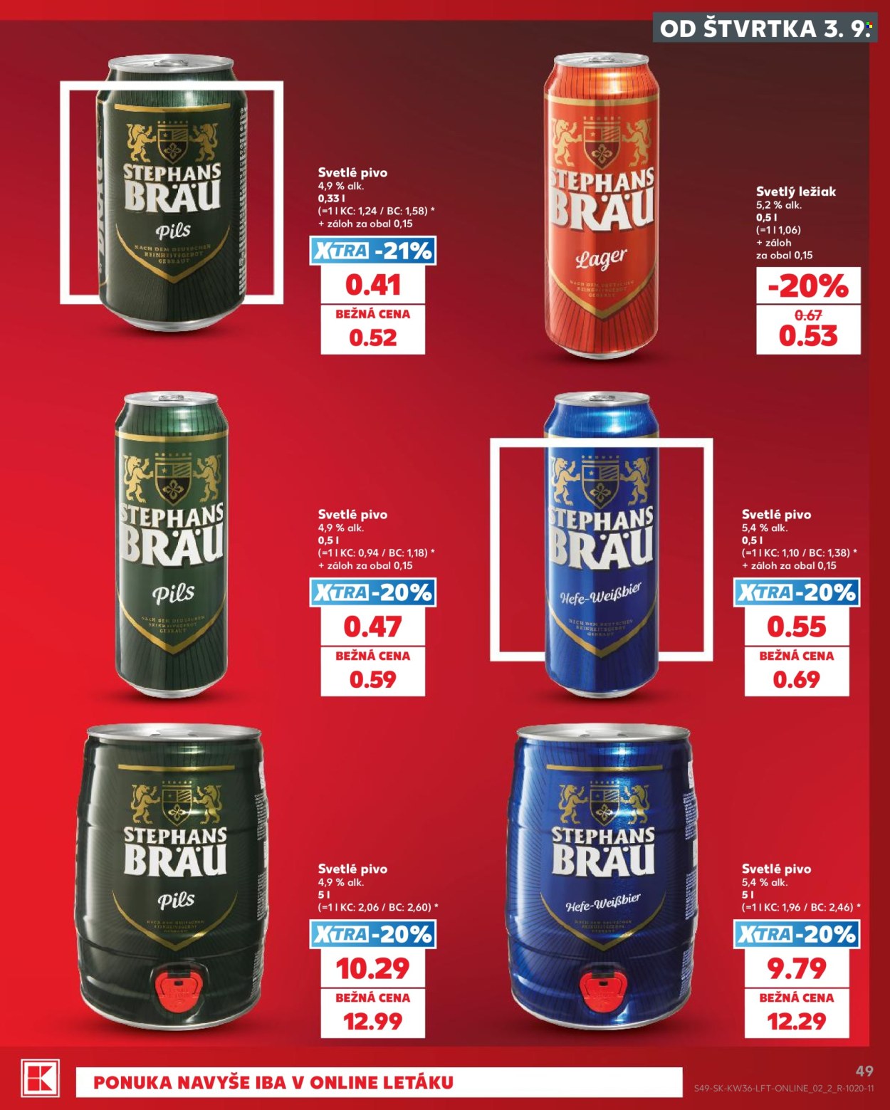 Leták Kaufland - 3.9.2026 - 9.9.2026. Strana 49