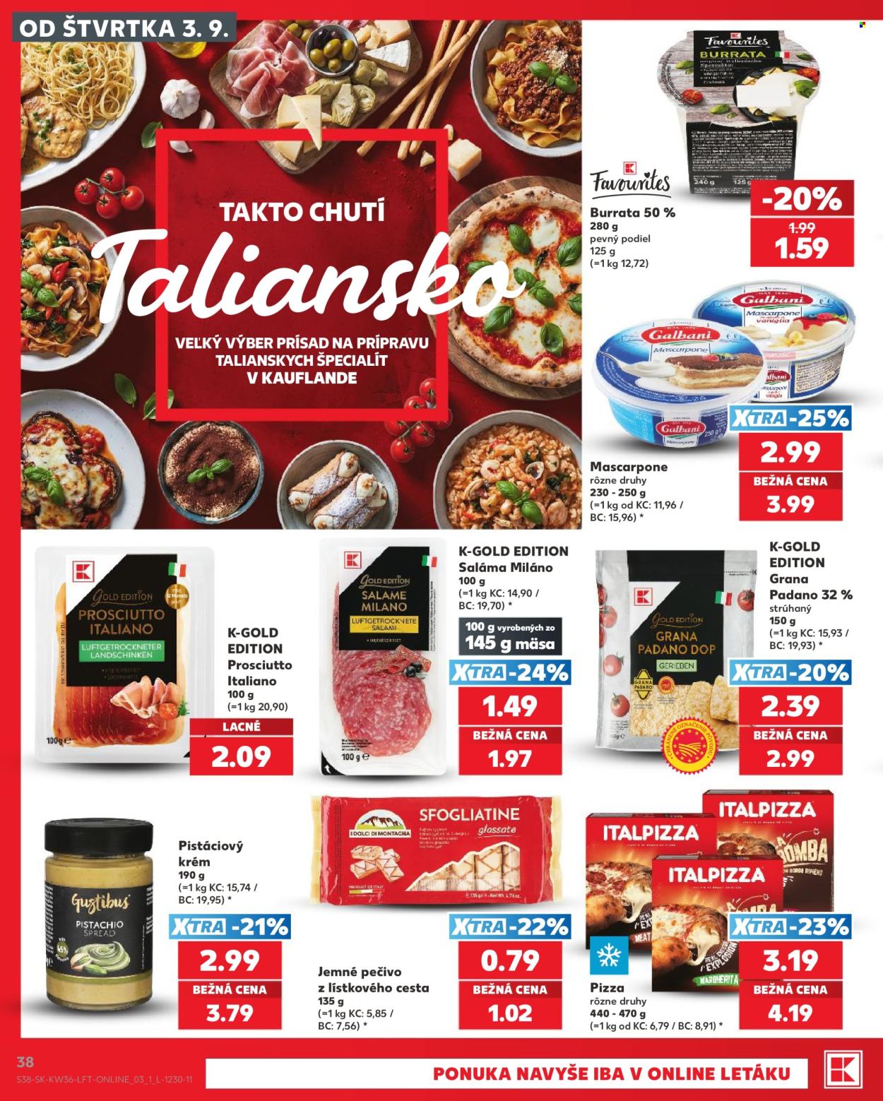 Leták Kaufland - 3.9.2026 - 9.9.2026. Strana 38