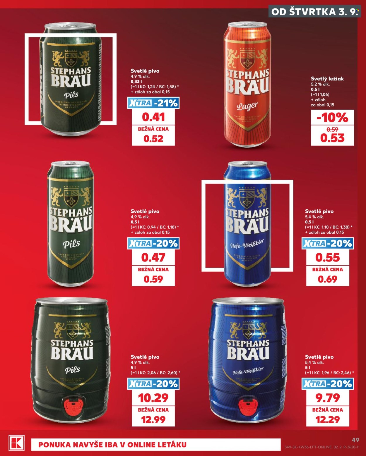 Leták Kaufland - 3.9.2026 - 9.9.2026. Strana 49