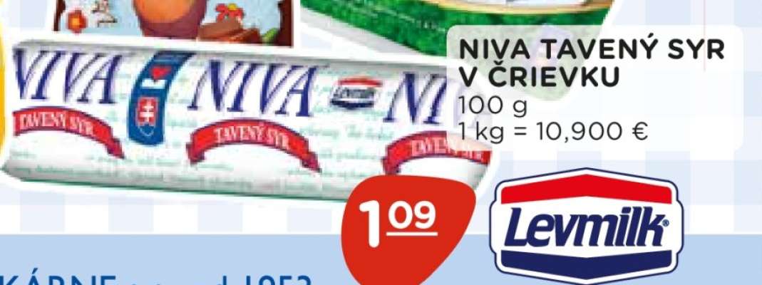 NIVA TAVENÝ SYR V ČRIEVKU