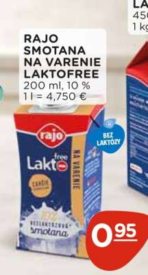 RAJO SMOTANA NA VARENIE LAKTOFREE