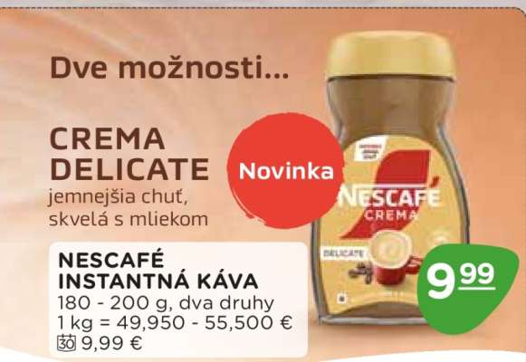 Nescafé instantná káva