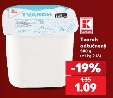 Tvaroh odtučnený