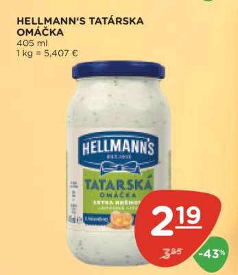 HELLMANN’S Tatárska omáčka