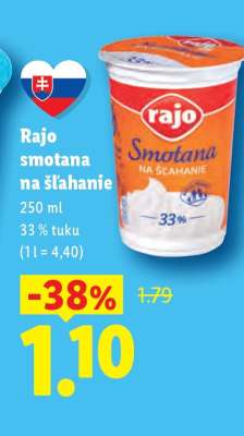 Rajo smotana na šľahanie