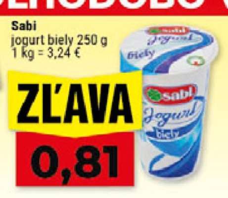 Sabi jogurt biely 250 g