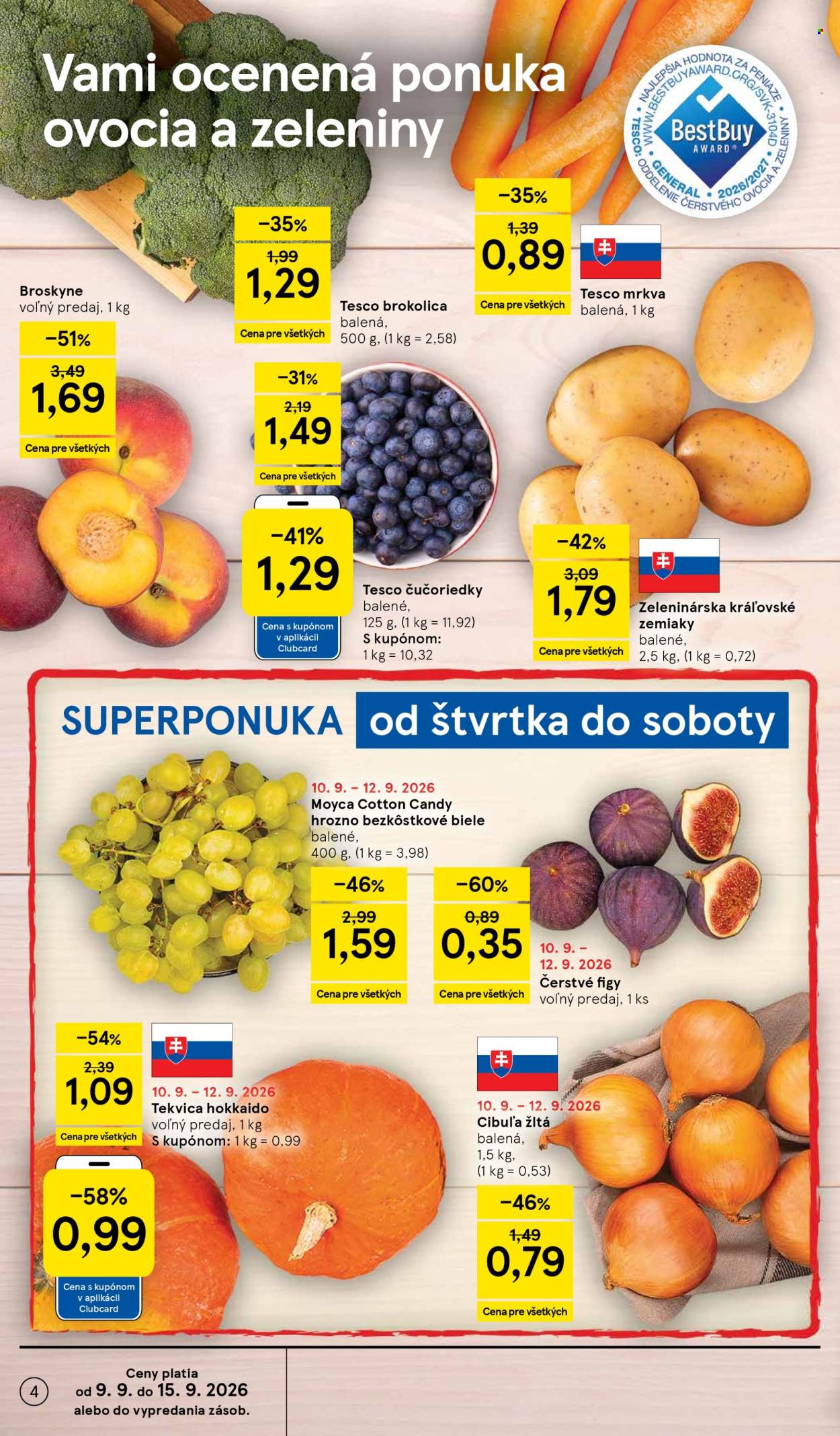 Leták TESCO - 9.9.2026 - 15.9.2026. Strana 4
