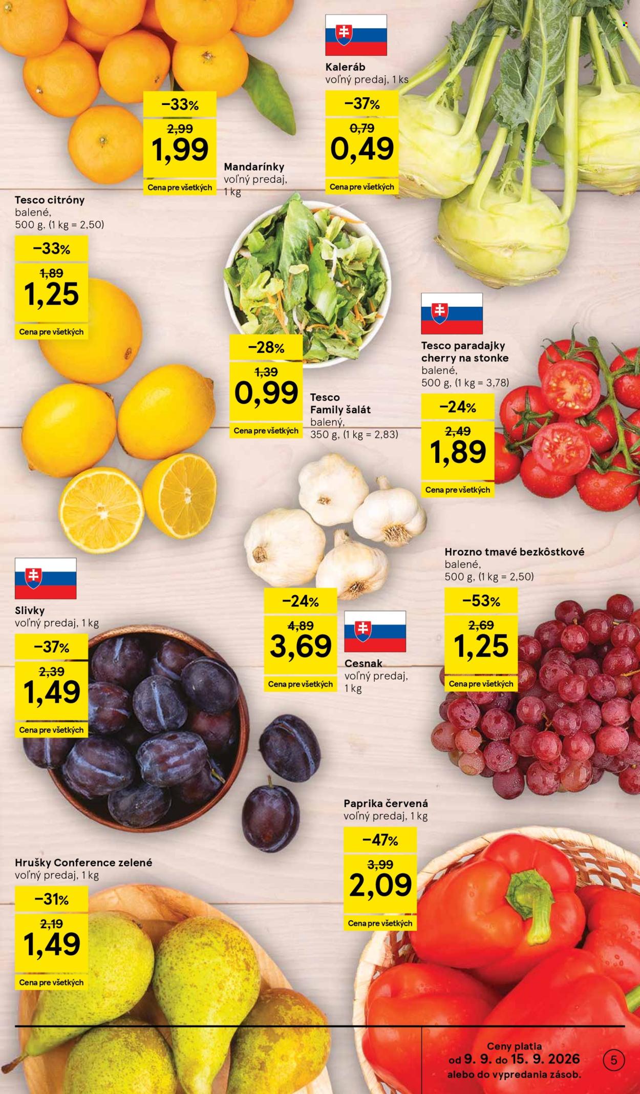 Leták TESCO - 9.9.2026 - 15.9.2026. Strana 5