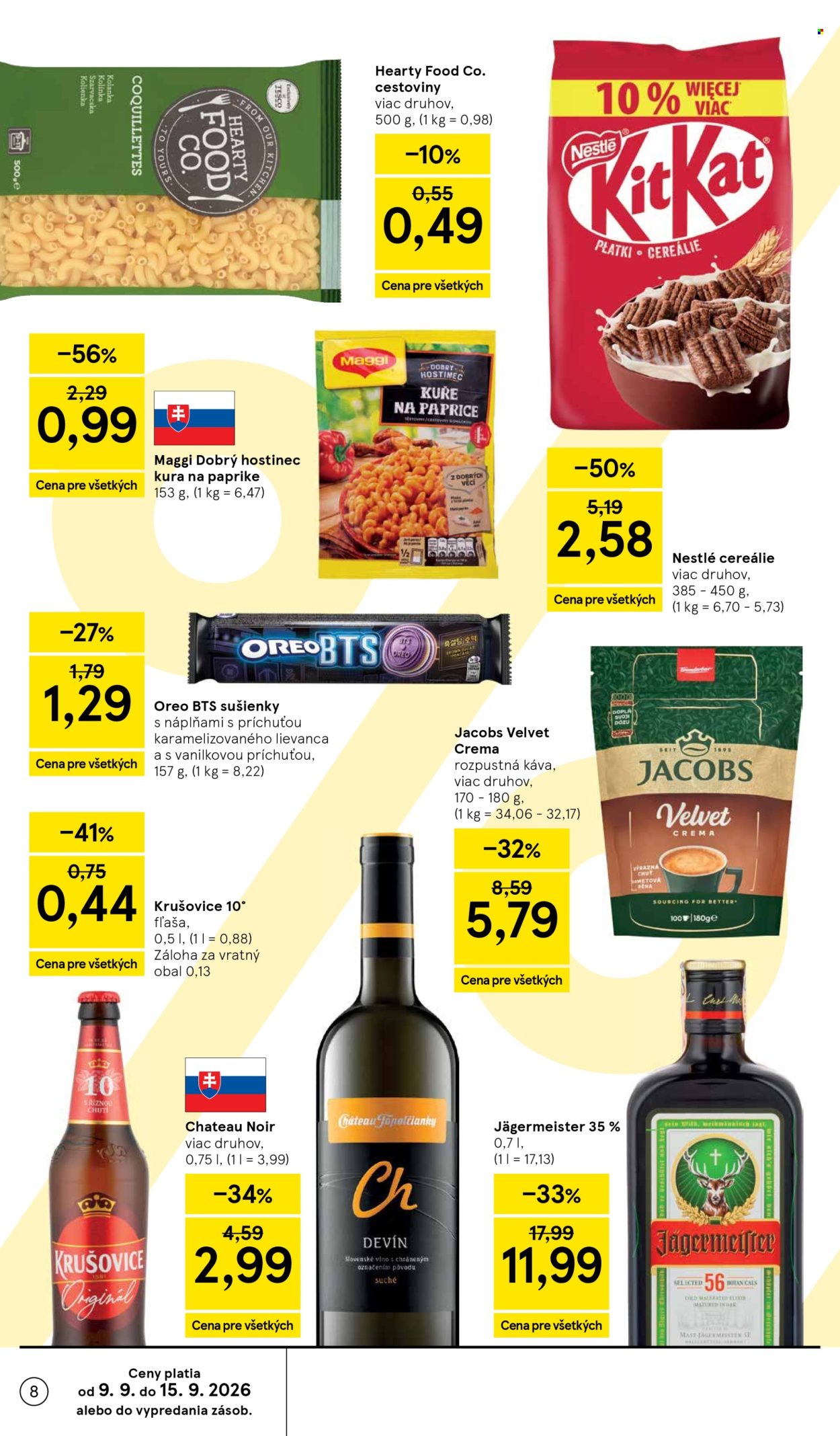 Leták TESCO - 9.9.2026 - 15.9.2026. Strana 8
