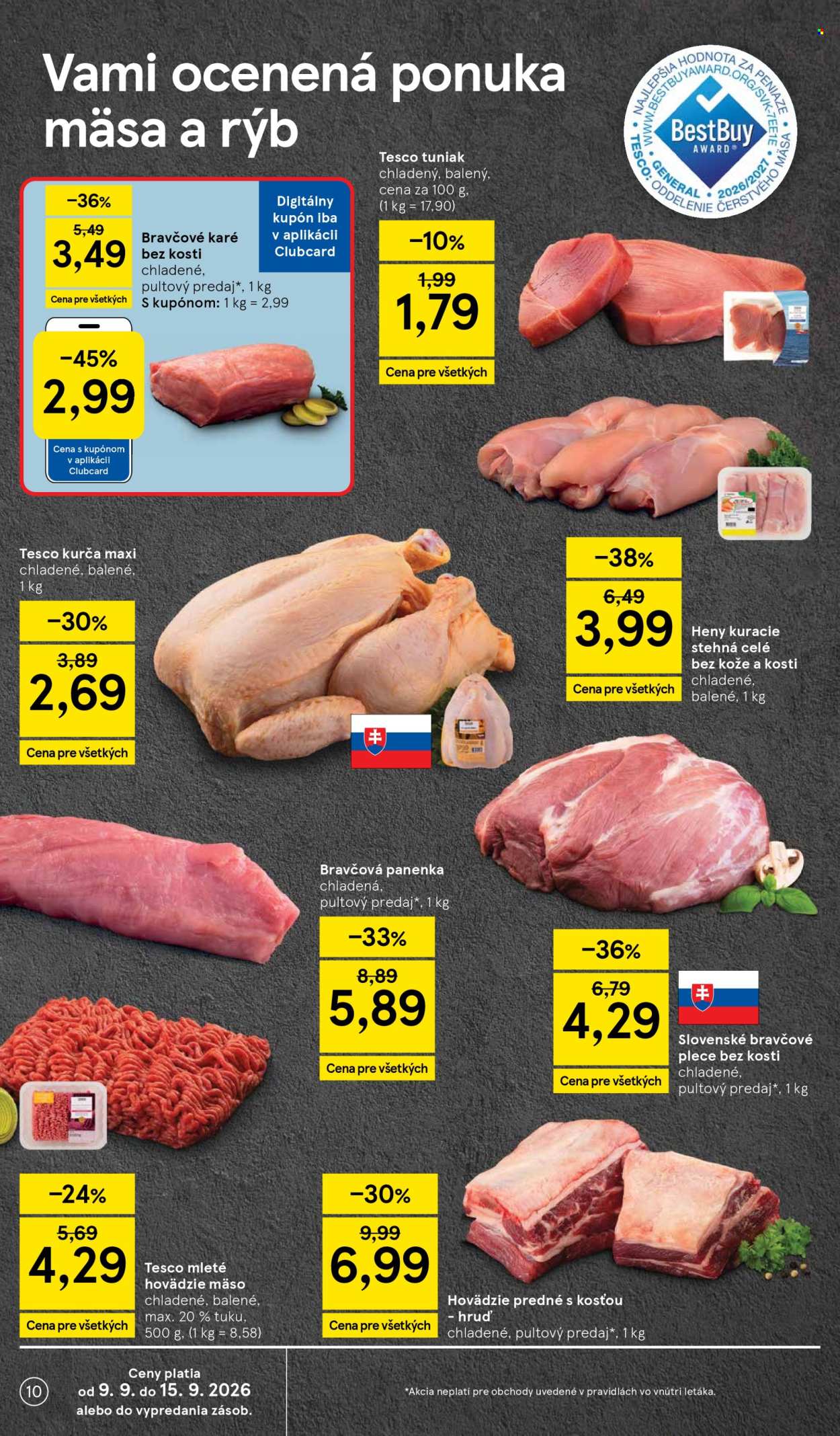 Leták TESCO - 9.9.2026 - 15.9.2026. Strana 10