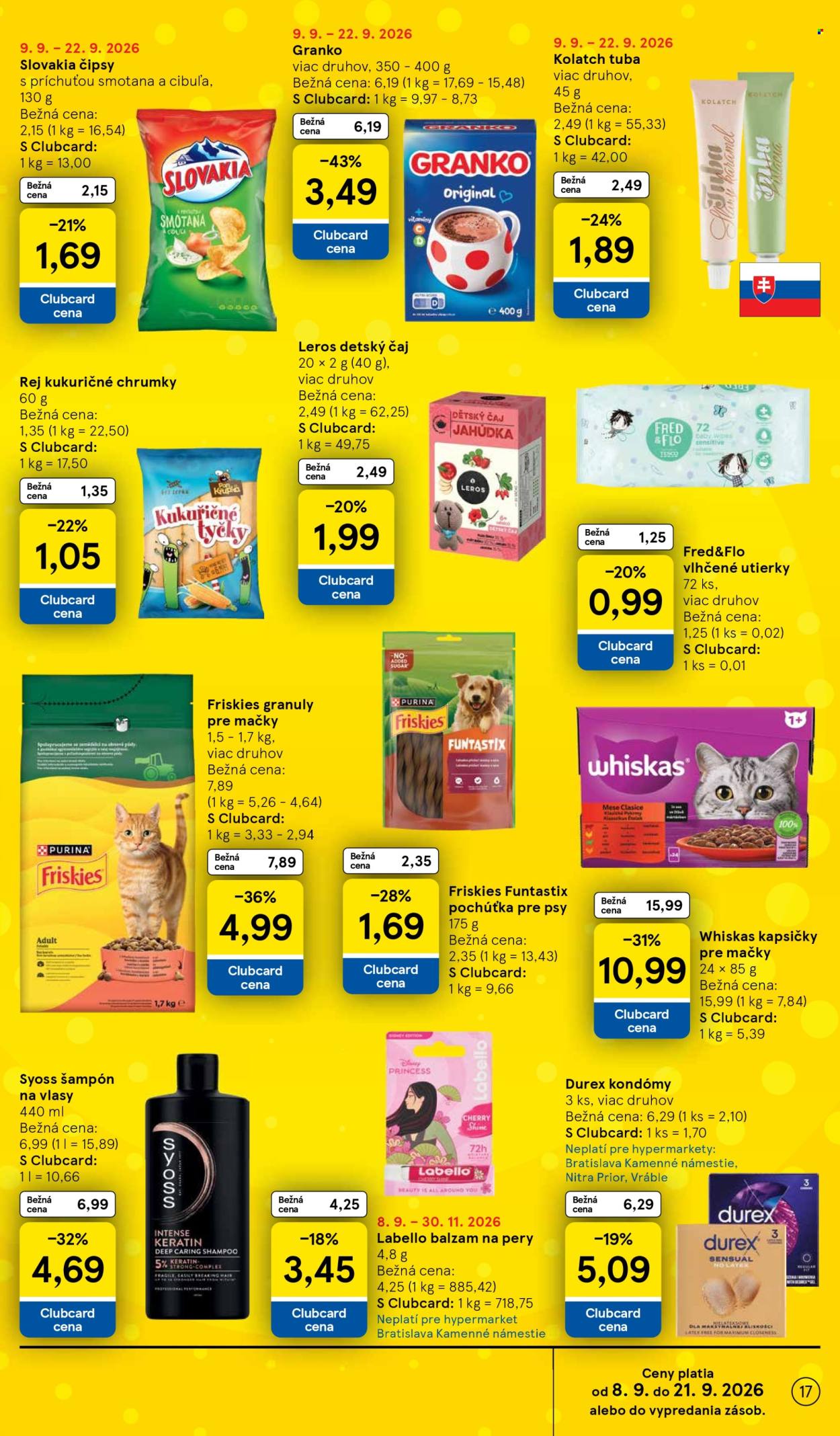 Leták TESCO - 9.9.2026 - 15.9.2026. Strana 17