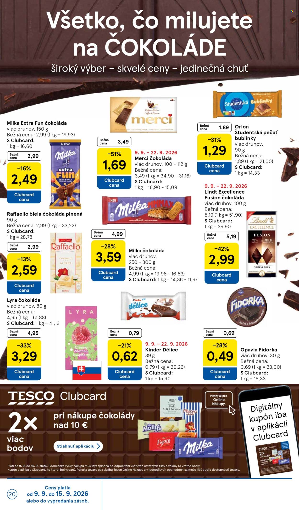 Leták TESCO - 9.9.2026 - 15.9.2026. Strana 20