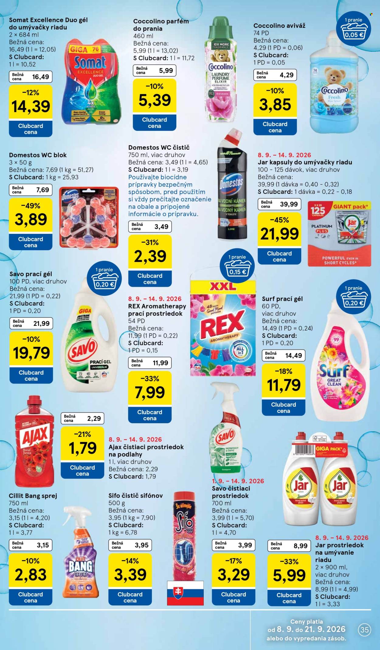 Leták TESCO - 9.9.2026 - 15.9.2026. Strana 35