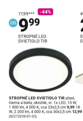 STROPNÉ LED SVIETIDLO TIR