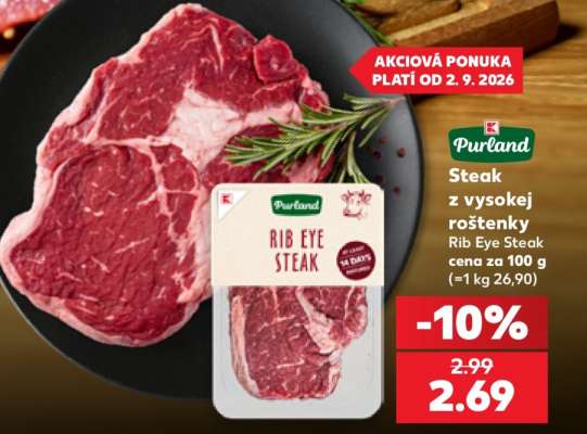 Steak z vysokej roštenky