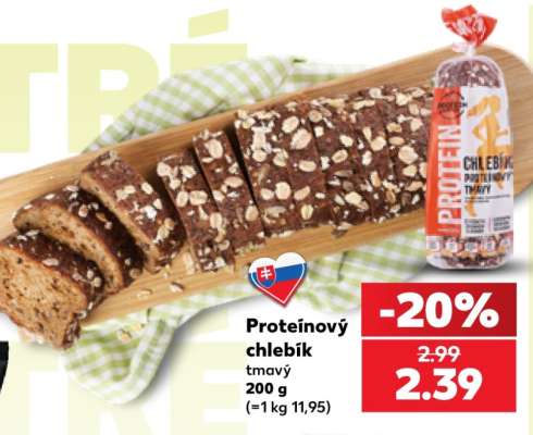 Proteínový chlebík tmavý
