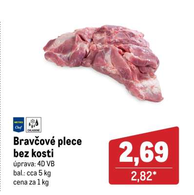 Bravčové plece bez kosti
