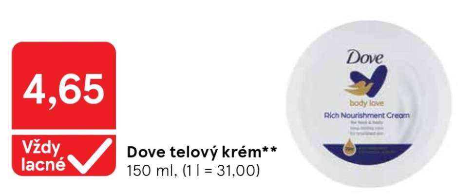 Dove telový krém