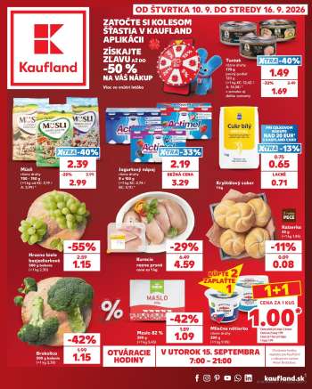 Leták Kaufland - 10.9.2026 - 16.9.2026.