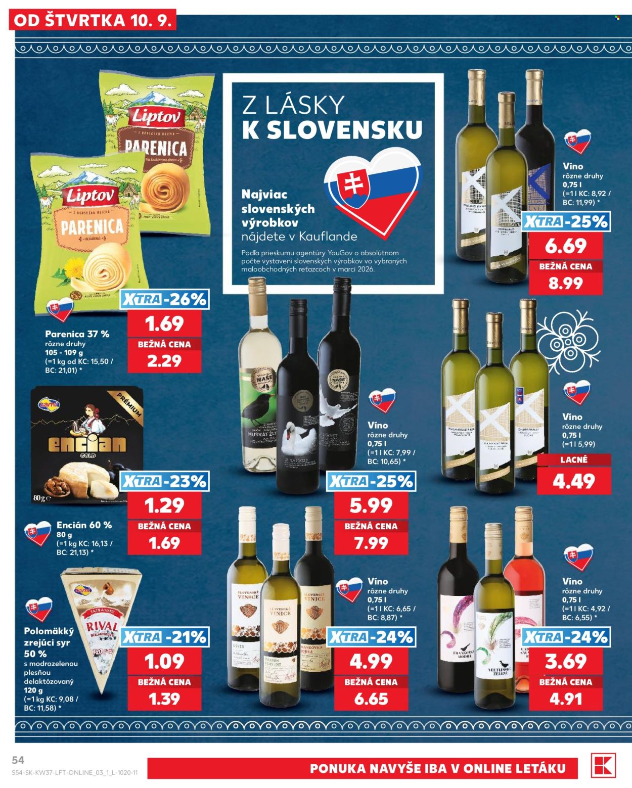 Leták Kaufland - 10.9.2026 - 16.9.2026. Strana 54