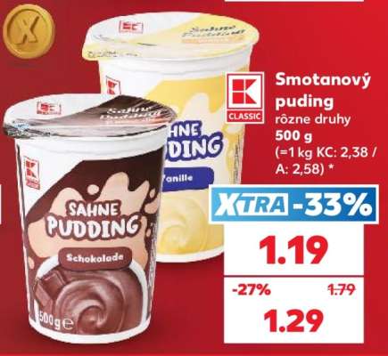 Smotanový puding