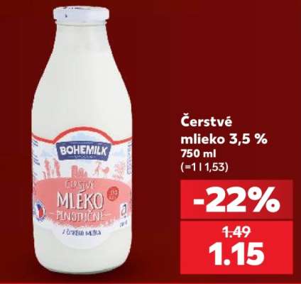 Čerstvé mlieko 3,5 %