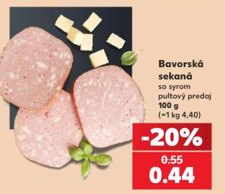 Bavorská sekaná so syrom