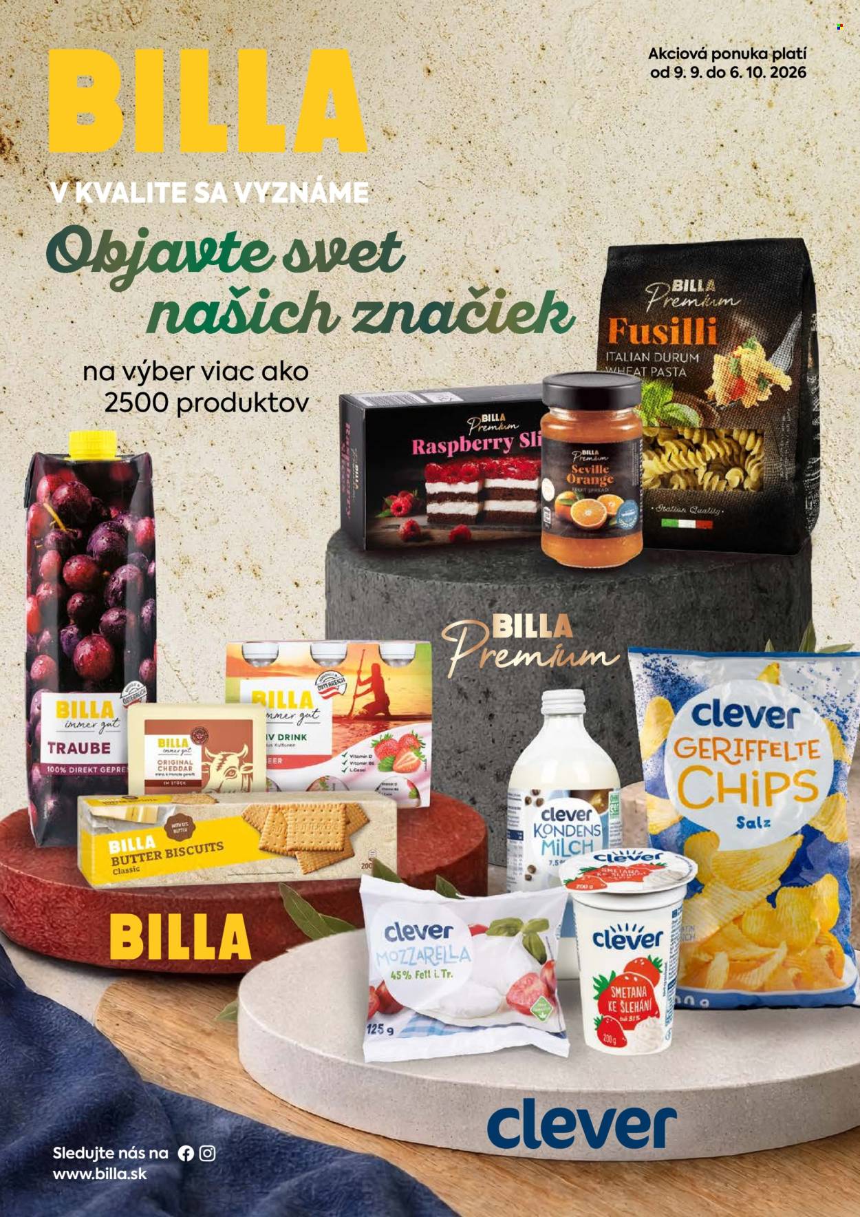 Leták Billa - 9.9.2026 - 6.10.2026. Strana 1