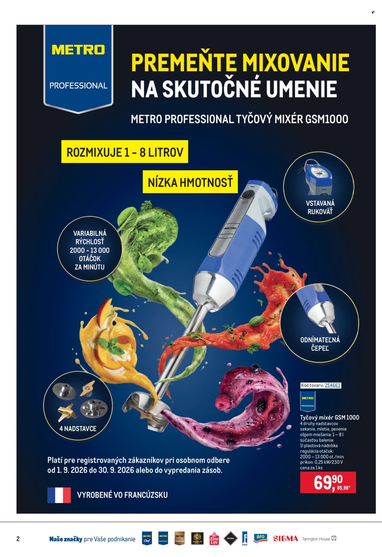 Leták Metro - 9.9.2026 - 22.9.2026. Strana 2