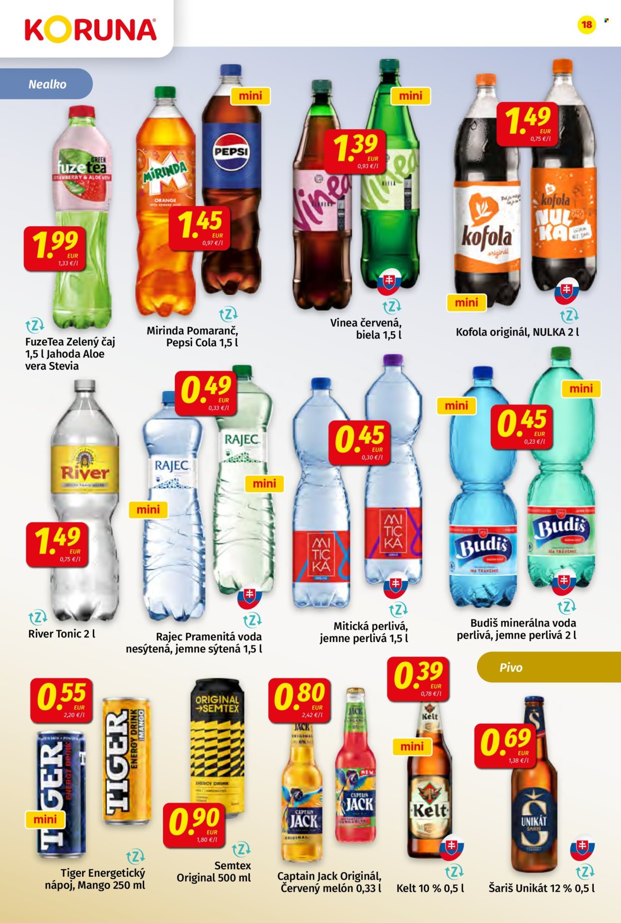 Leták Potraviny KORUNA - 11.9.2026 - 23.9.2026. Strana 18