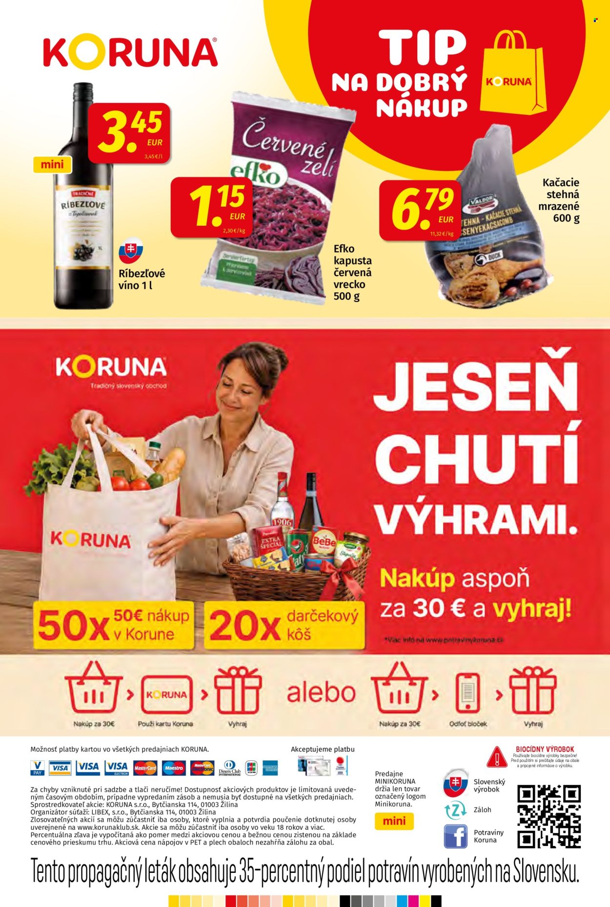 Leták Potraviny KORUNA - 11.9.2026 - 23.9.2026. Strana 24