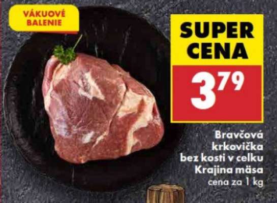 Bravčová krkovička bez kosti, v celku Krajina mäsa