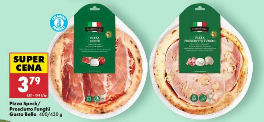 Pizza Speck/Prosciutto Funghi Gusto Bello 400/430 g
