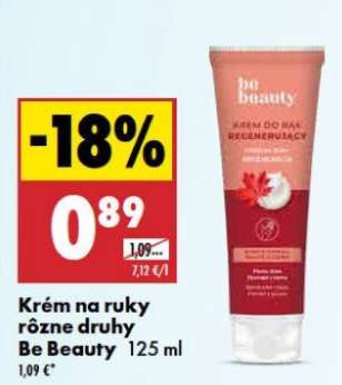 Krém na ruky rôzne druhy Be Beauty 125 ml