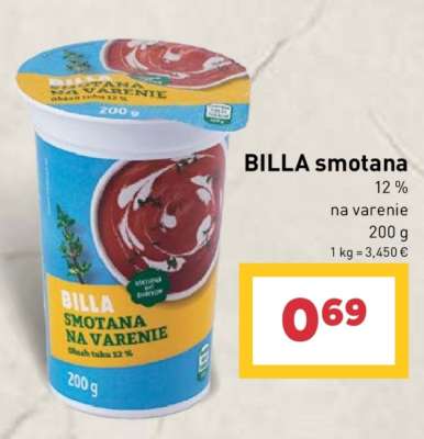 BILLA smotana