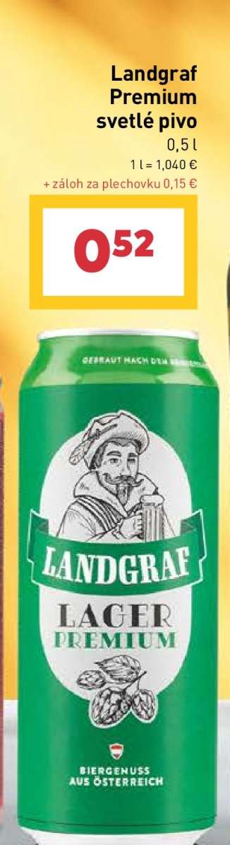 Landgraf Premium svetlé pivo