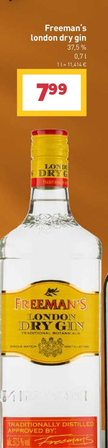 Freeman's London dry gin