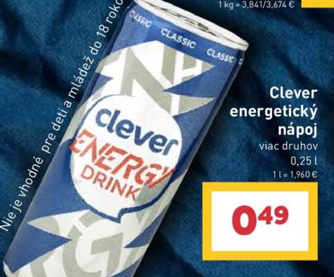 Clever energetický nápoj