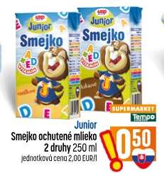 Junior Smejko ochutené mlieko