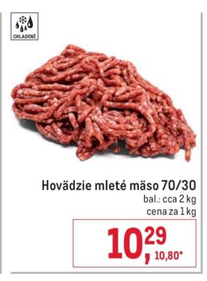 Hovädzie mleté mäso 70/30