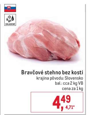 Bravčové stehno bez kosti