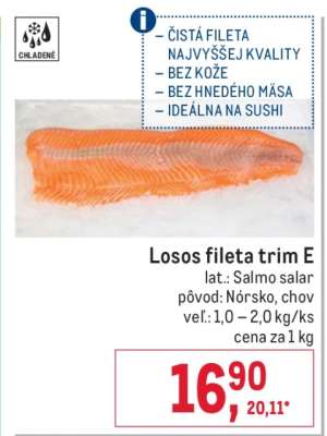 Losos fileta trim E