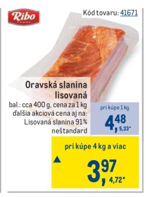 Oravská slanina lisovaná