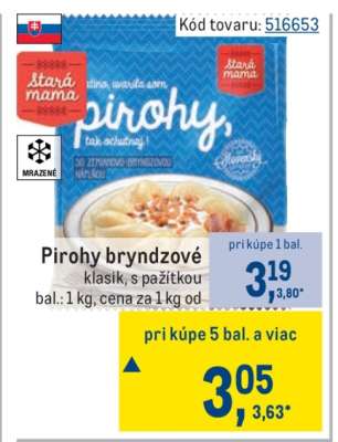 Pirohy bryndzové