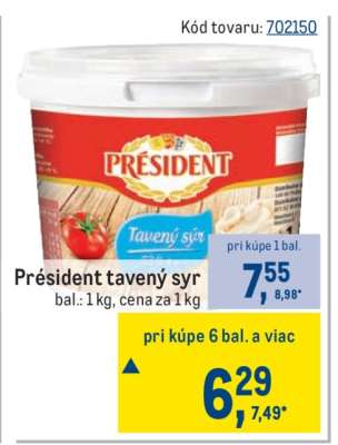 Président tavený syr