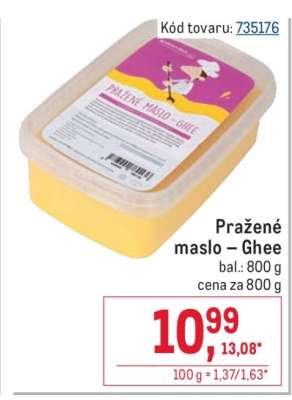 Pražené maslo – Ghee