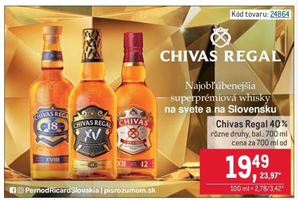 Chivas Regal 40 %