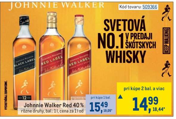 Johnnie Walker Red 40 %