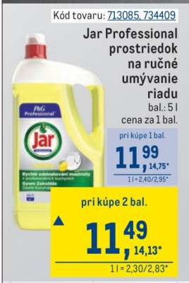 Jar Professional prostriedok na ručné umývanie riadu